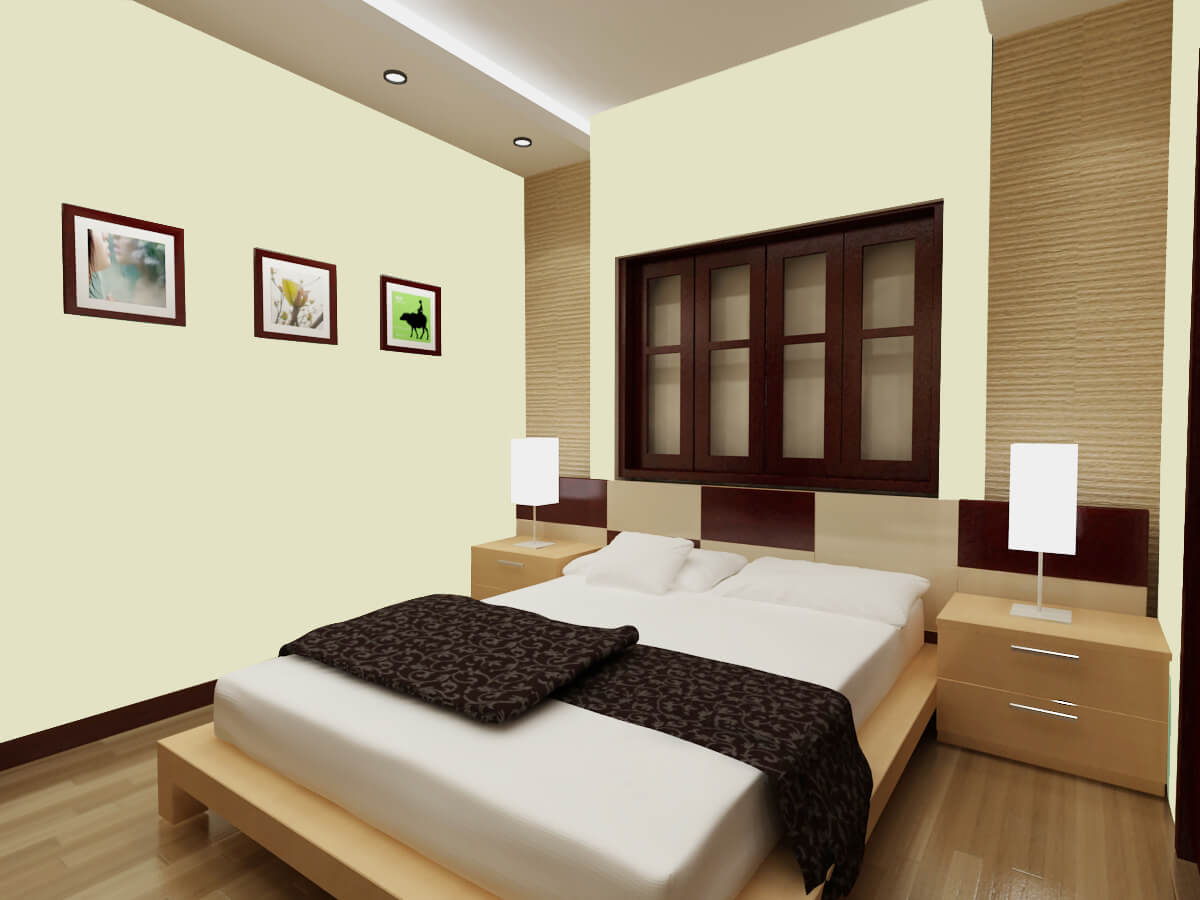 Sơn phòng ngủ đẹp ấn tượng trang nhã