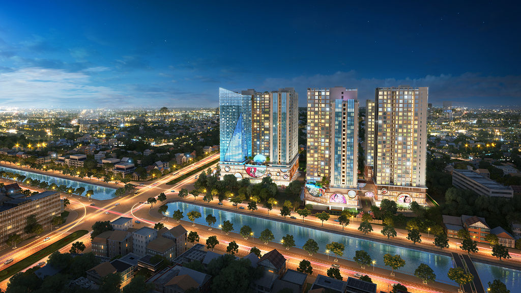 phối cảnh dự án chung cư hinode city