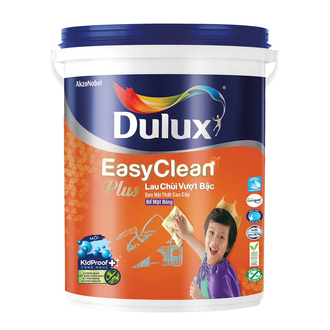 Dulux EasyClean Plus Lau Chùi Vượt Bậc Bề Mặt Bóng