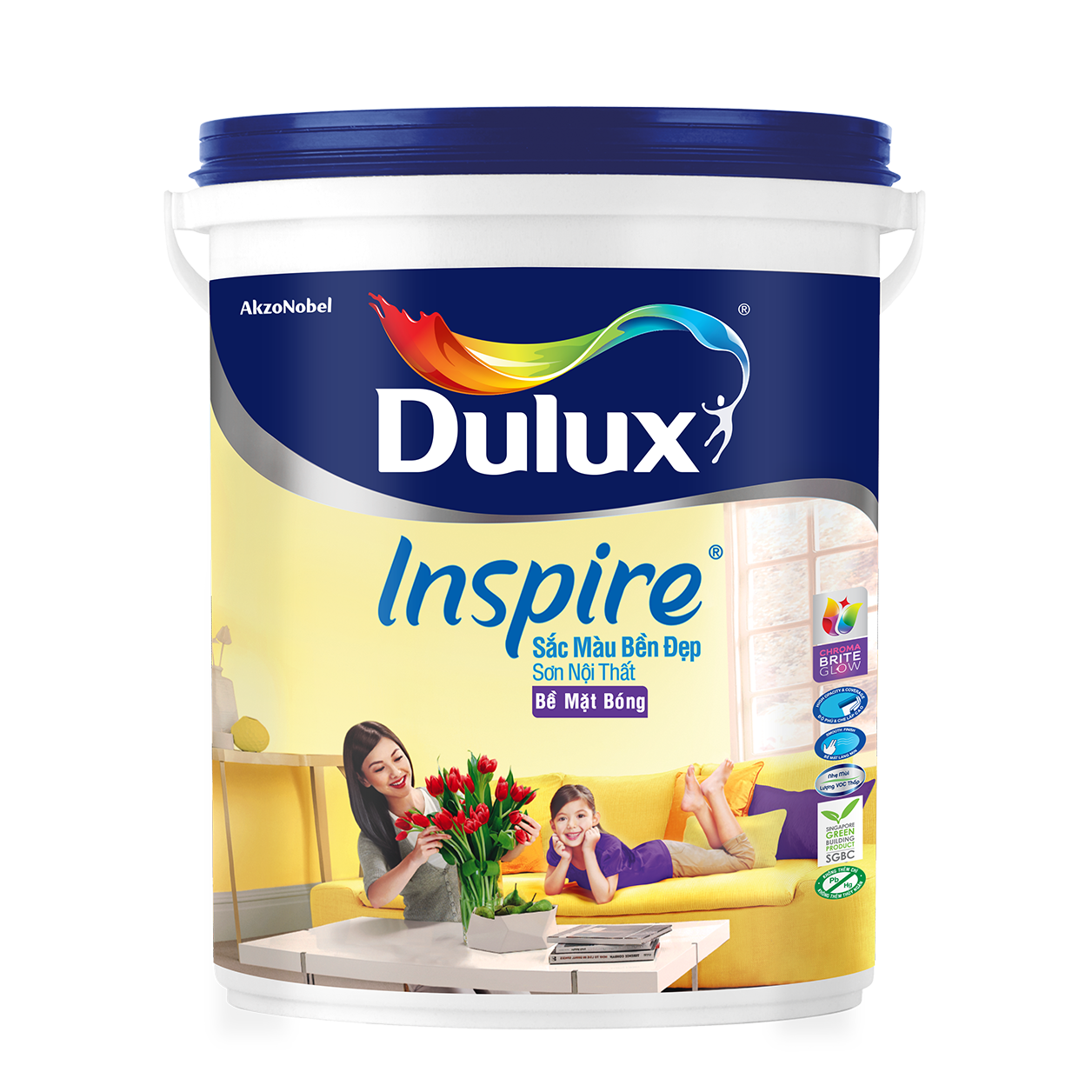 Dulux Inspire Nội Thất Sắc Màu Bền Đẹp Bề Mặt Bóng