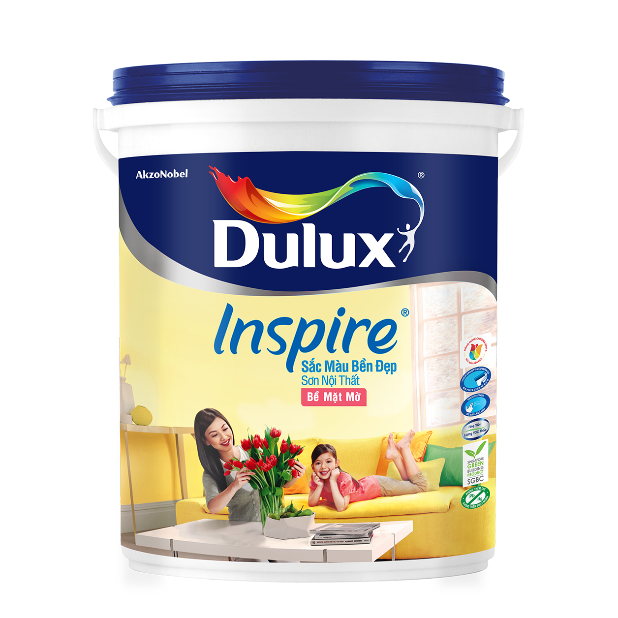 Dulux Inspire Nội Thất Sắc Màu Bền Đẹp Bề Mặt Mờ