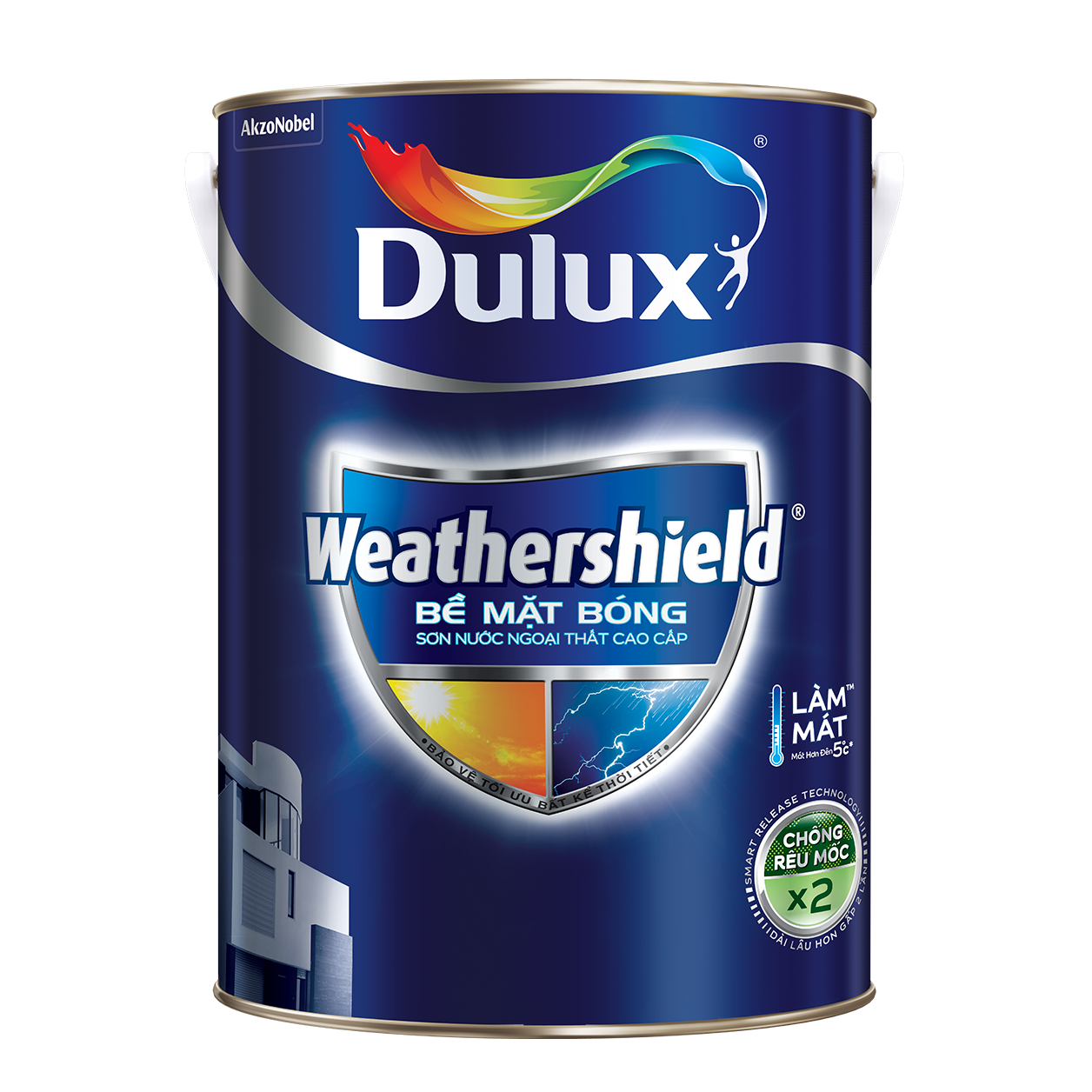 Dulux Weathershield Bề Mặt Bóng