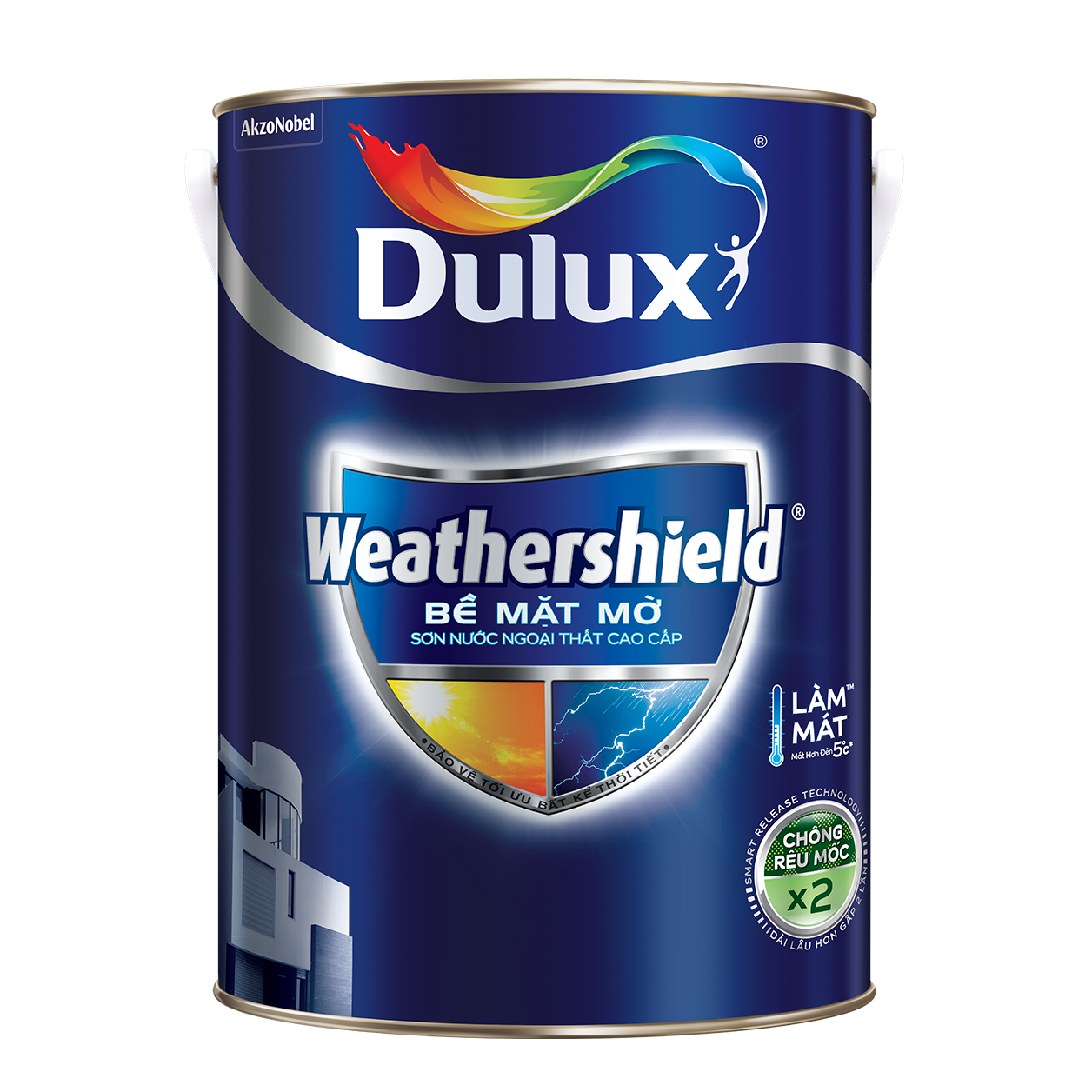Dulux Weathershield Bề Mặt Mờ