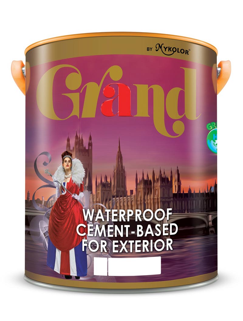                 MYKOLOR GRAND 
 WATERPROOF CEMENT-BASED 
 FOR EXTERIOR
             - SƠN CHỐNG THẤM 
 GỐC XI MĂNG
