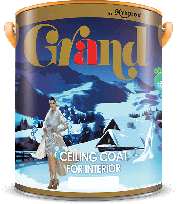                 MYKOLOR GRAND 
 CEILING COAT 
 FOR INTERIOR
             - SƠN TRẦN 
 NỘI THẤT TRẮNG CAO CẤP MYKOLOR
