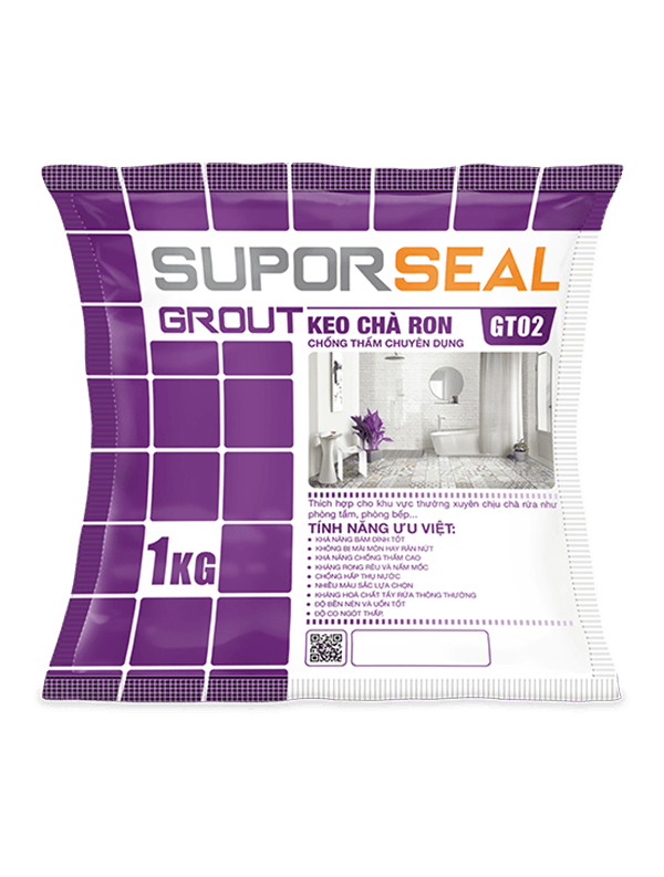                              SUPORSEAL 
 GROUT 
 GT02
                           -                              KEO CHÀ RON 
 CHỐNG THẤM CHUYÊN DỤNG
                          