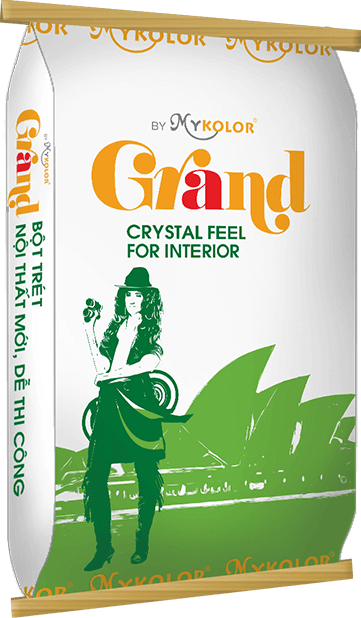                            MYKOLOR GRAND 
 CRYSTAL FEEL 
 FOR INTERIOR
                         -                            BỘT TRÉT 
 NỘI THẤT 
 MỚI, DỄ THI CÔNG
                        