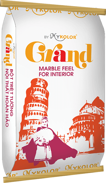                           MYKOLOR GRAND 
 MARBLE FEEL 
 FOR INTERIOR
                         -                            BỘT TRÉT 
 TƯỜNG NỘI THẤT HOÀN HẢO
                        