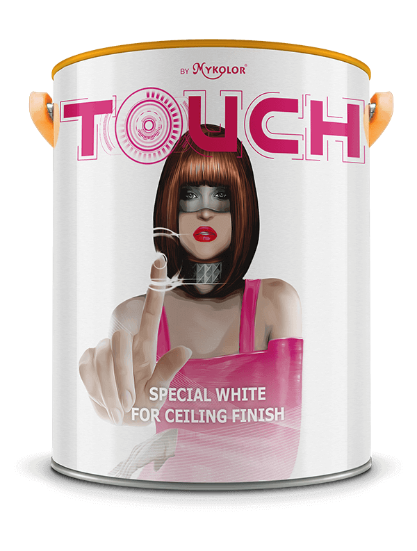                            MYKOLOR TOUCH 
 SPECIAL WHITE 
 FOR CEILING FINISH
                         -                            SƠN TRẮNG TRẦN 
 CHUYÊN BIỆT 
                        