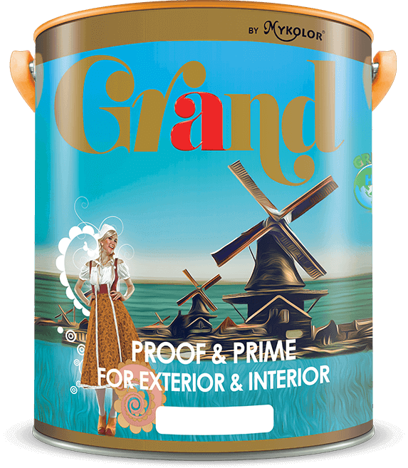                 MYKOLOR GRAND 
 PROOF & PRIME 
 FOR EXTERIOR & INTERIOR
             - SƠN LÓT 
 CHỐNG THẤM, CHỐNG KIỀM CHUYÊN DỤNG
