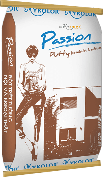                            MYKOLOR PASSION 
 PUTTY 
 FOR INTERIOR & EXTERIOR
                         -                            BỘT TRÉT TƯỜNG 
 NỘI VÀ NGOẠI THẤT
                        