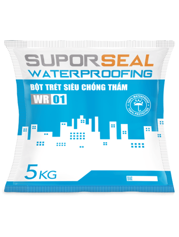                              SUPORSEAL 
 WATERPROOFING 
 WR01
                           -                              BỘT TRÉT 
 SIÊU CHỐNG THẤM 
                          