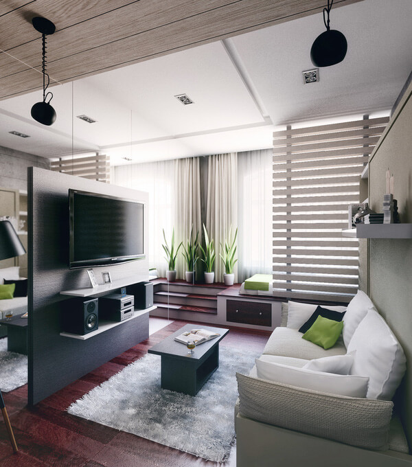 Sửa nhà chung cư 25m2 vô cùng sang trọng và thoáng rộng