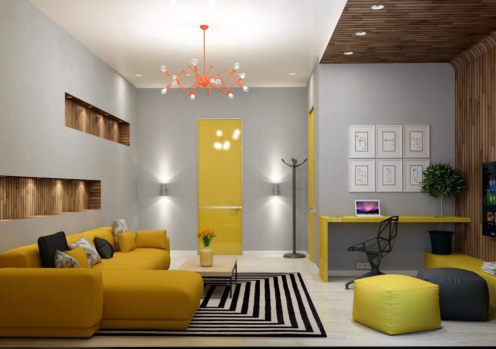 Mẫu thiết kế căn hộ đầy cá tính với chất liệu gỗ