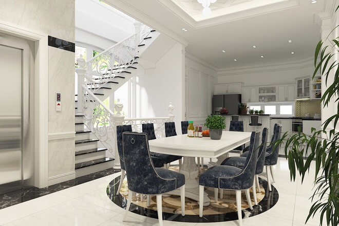 Thiết kế nhà 3 tầng phong cách châu âu giữa lòng Hà Nội