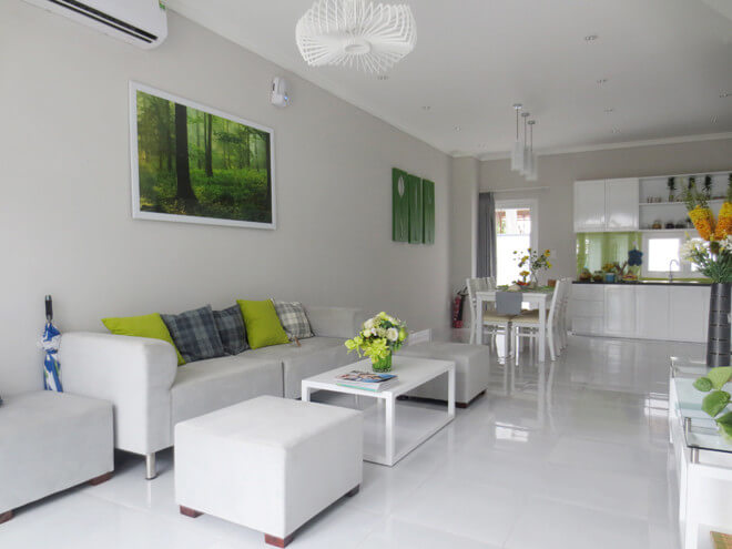 Thiết kế nhà đẹp với gam màu trắng