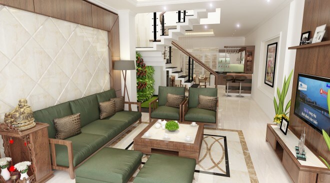 Mẫu thiết kế nhà ống 4 tầng đẹp hiện đại