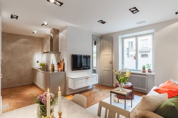 Cải tạo sửa chữa căn hộ chung cư 34m2 với không gian riêng tư
