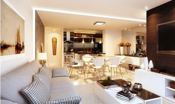 Cải tạo nhà chung cư 120m2 có 3 phòng ngủ phong cách hiện đại