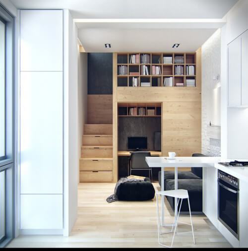 Thiết kế căn hộ 23m2 đầy đủ tiện nghi