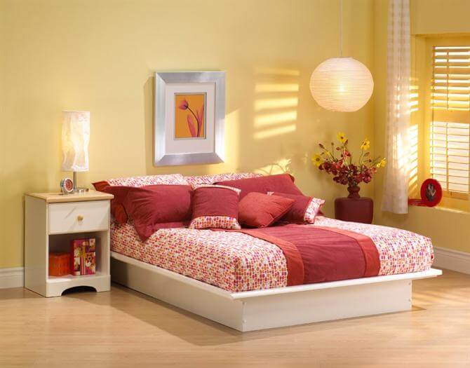 Những màu sơn đẹp ấm áp cho phòng cưới