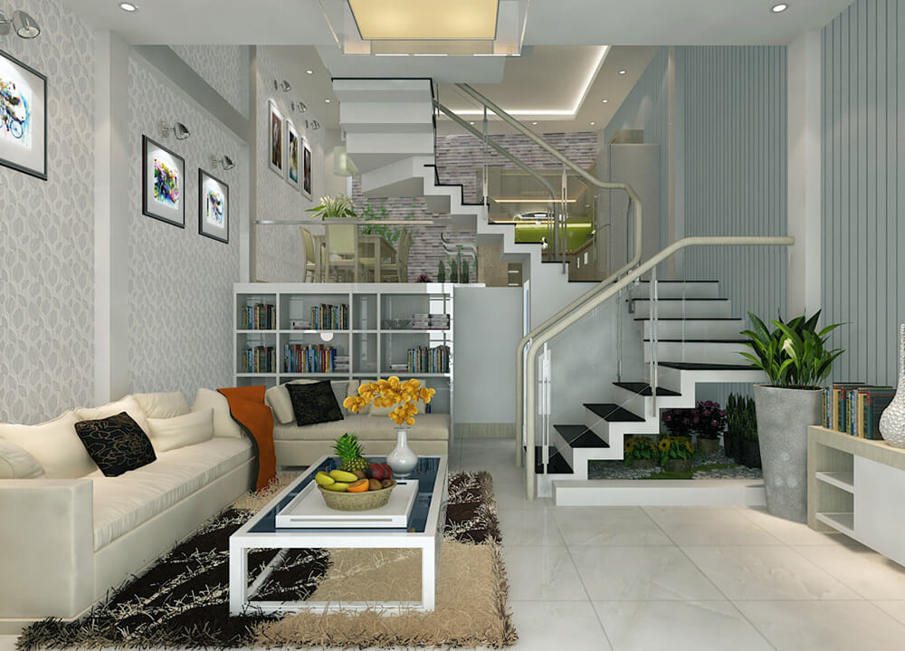 Sửa nhà ống diện tích 70m2 đẹp xinh