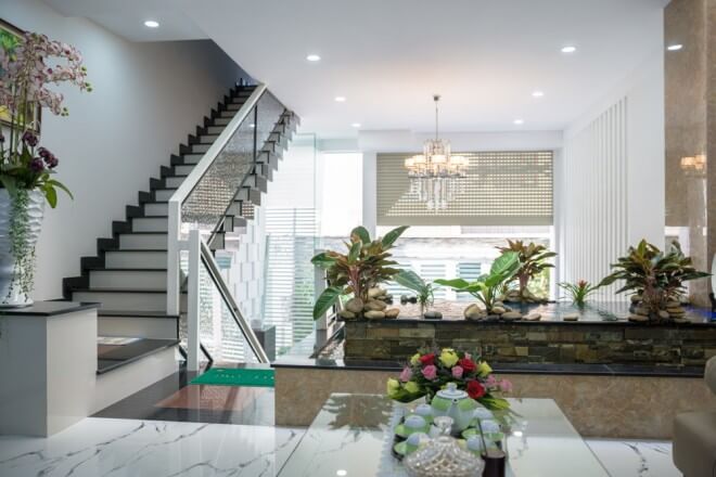 Thiết kế nhà ống 168m2 thoáng sáng và sang trọng