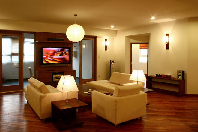 Sơn nhà trang hoàng màu vàng để tạo sự ấm áp