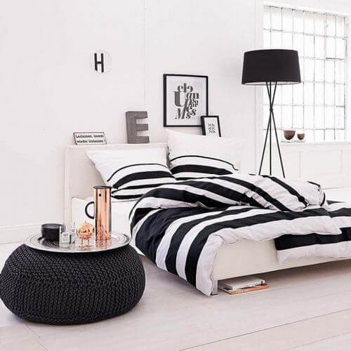 Sơn nội thất với sắc màu đen trắng tinh tế